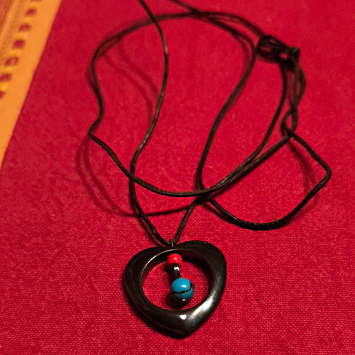 Halskette kordelkette mit - halskette,