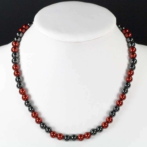 Magnetkette rot schwarz - schwarz,