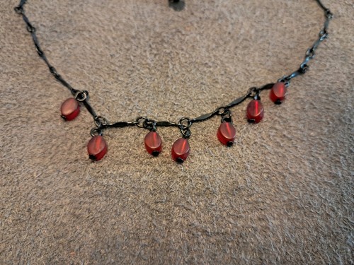 Modeschmuck schwarze kette mit - kette,