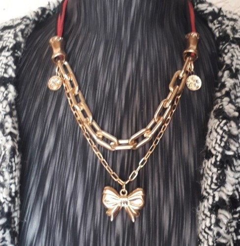 Hals schmuck kette schleife - hals,