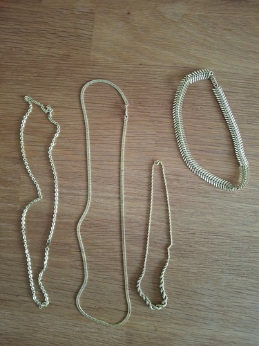 Kette vergoldet - 4,
