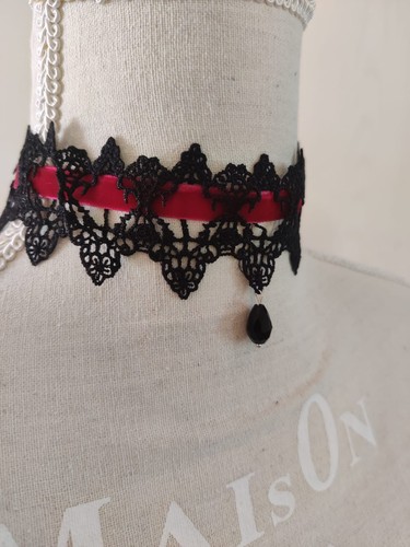 Choker halsband kette spitze - halsband,