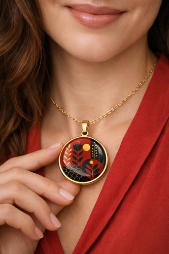 Halskette kette mit anhänger - mit,