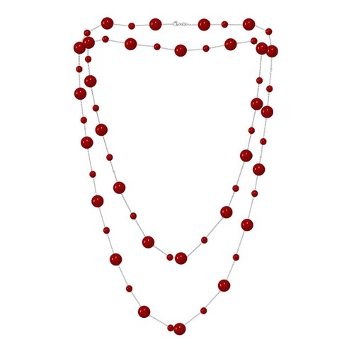 Perlenkette lang 170cm - , damen
