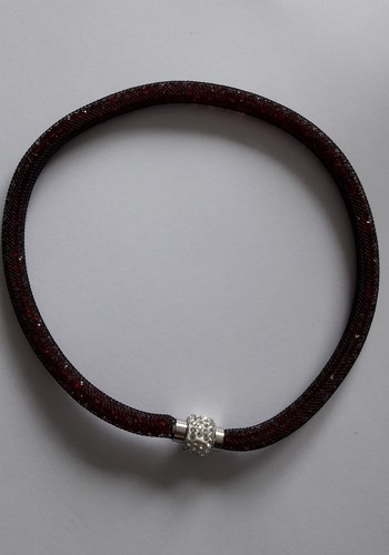 Kette schwarz rot - schwarz/rot, mit