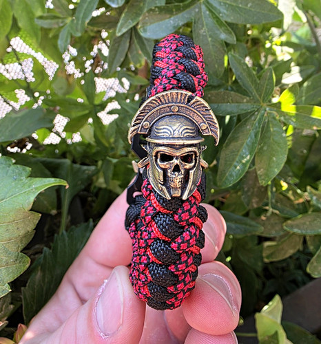 Rot schwarz paracord armband - paracord,