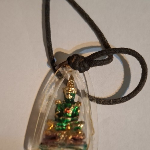 Halskette mit buddha amulett - mit, buddha-amulett